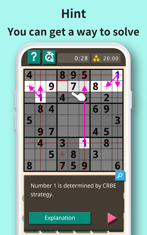 #8. Sudoku classic - Sudoku puzzle (Android) By: ambertabby