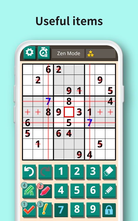 #9. Sudoku classic - Sudoku puzzle (Android) By: ambertabby