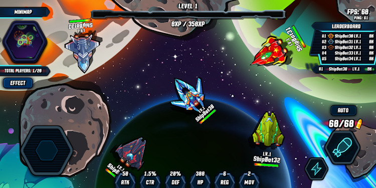 #3. Spaceship Fighter Online (Android) By: OUTPLAY GAME STUDIO