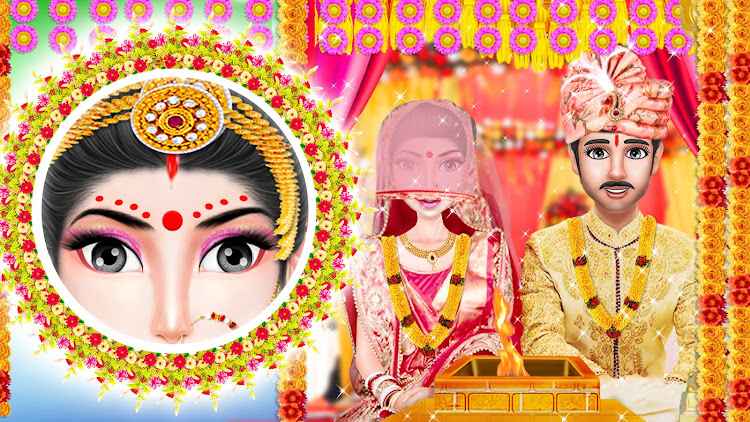 #4. Indian Wedding Makeup Master (Android) By: Falak Game Studio