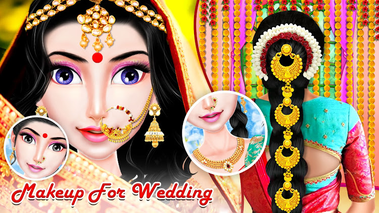 #8. Indian Wedding Makeup Master (Android) By: Falak Game Studio