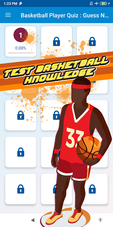 #2. basketball player quiz (Android) By: khicomro