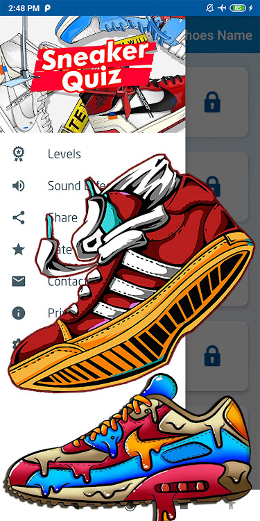 #5. sneaker quiz (Android) By: khicomro