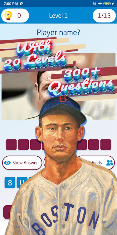 #3. baseball player quiz (Android) By: khicomro