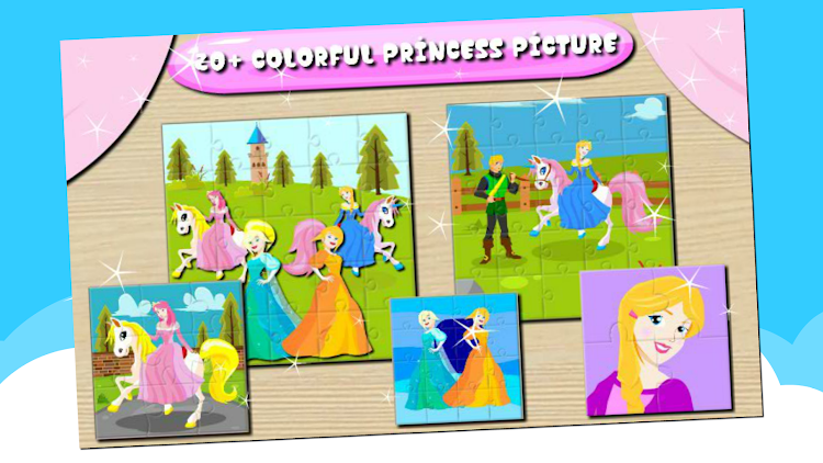 #2. Pretty Princess Puzzle dressup (Android) By: X-Gaf Studio