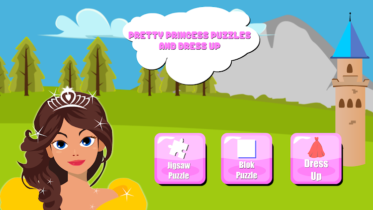 #5. Pretty Princess Puzzle dressup (Android) By: X-Gaf Studio