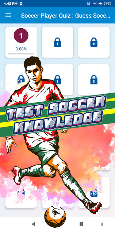 #2. soccer player quiz (Android) By: khicomro