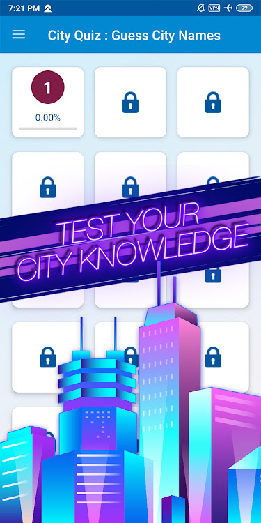 #2. Guess the city game (Android) By: khicomro