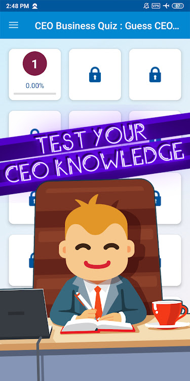 #2. ceo business quiz (Android) By: khicomro