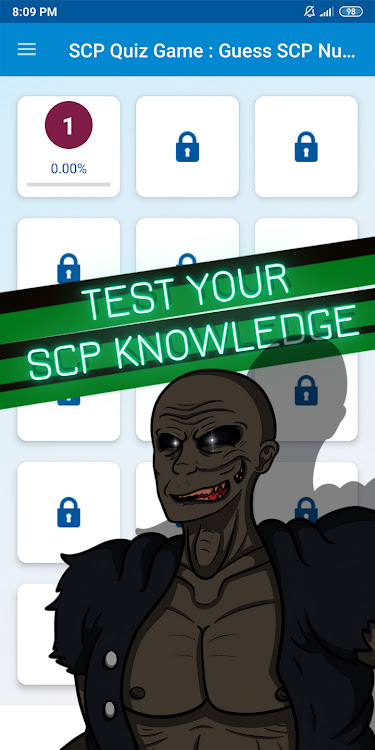 #2. scp quiz game (Android) By: khicomro