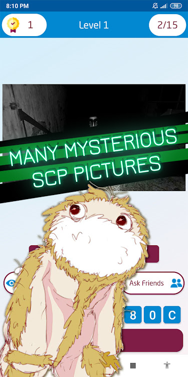 #4. scp quiz game (Android) By: khicomro