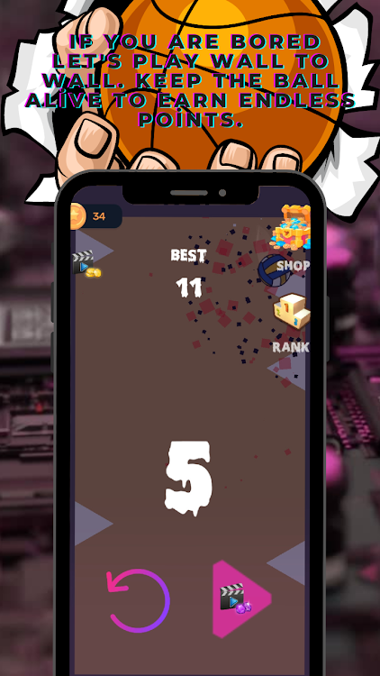 #5. WallToFall (Android) By: FRX.