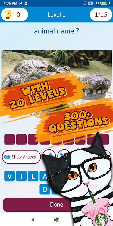 #3. animal quiz questions (Android) By: khicomro