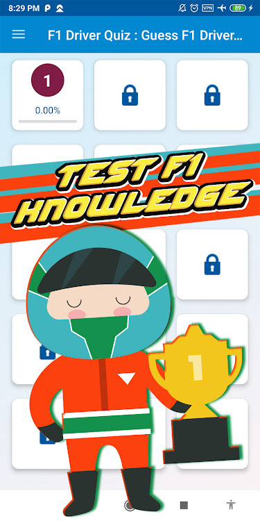 #2. auto racing quiz (Android) By: khicomro