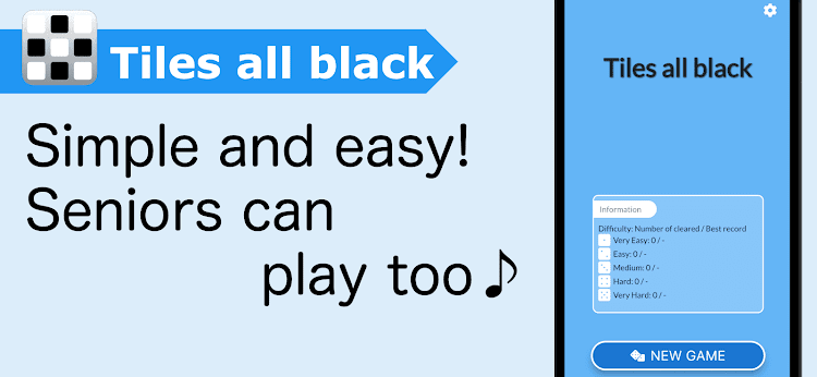 #2. Tiles all black/Brain training (Android) By: zero2onemys