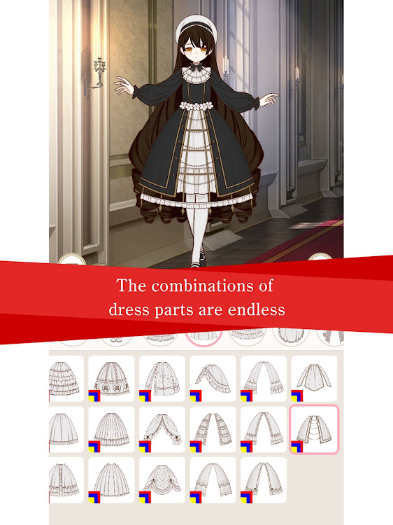 #7. Myriad dresses -Dress Create (Android) By: Inline planning Co., Ltd.