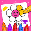 Flower Glitter Coloring Book icon