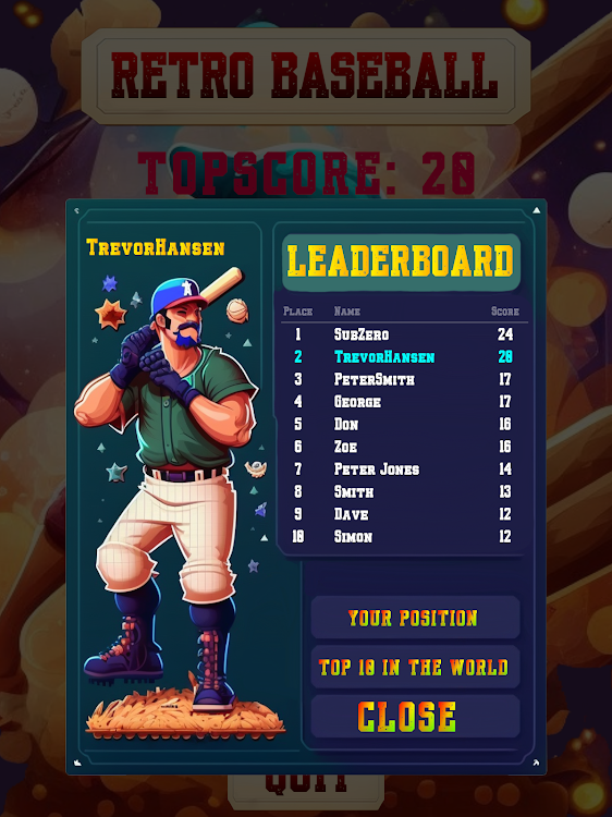 #8. Retro Baseball (Android) By: TnTGameWorks