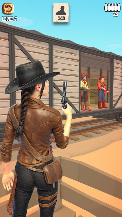 #2. West Shooting Cowboy Games (Android) By: Rebel Actions