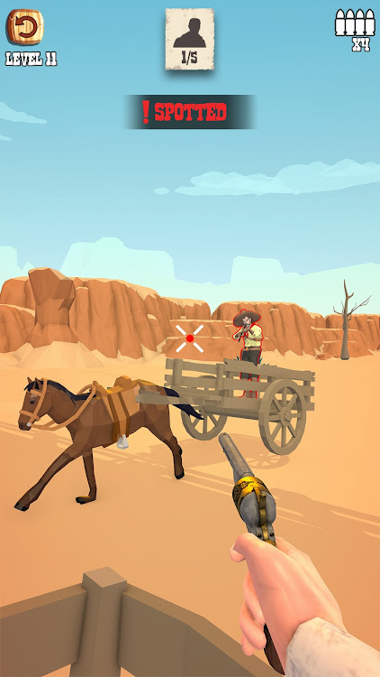 #4. West Shooting Cowboy Games (Android) By: Rebel Actions