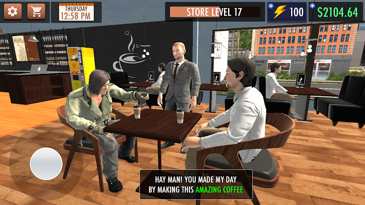 #4. Coffee Shop Simulator Game 3D (Android) By: BloomBig Games