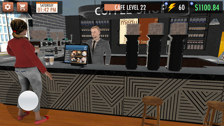 #9. Coffee Shop Simulator Game 3D (Android) By: BloomBig Games