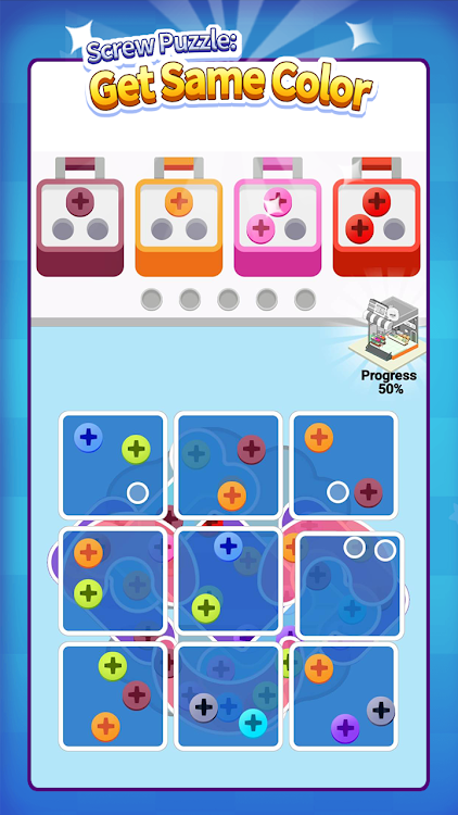 #3. Screw Puzzle: Get Same Color (Android) By: KAITUOZHE NETWORK TECHNOLOGY LIMITED