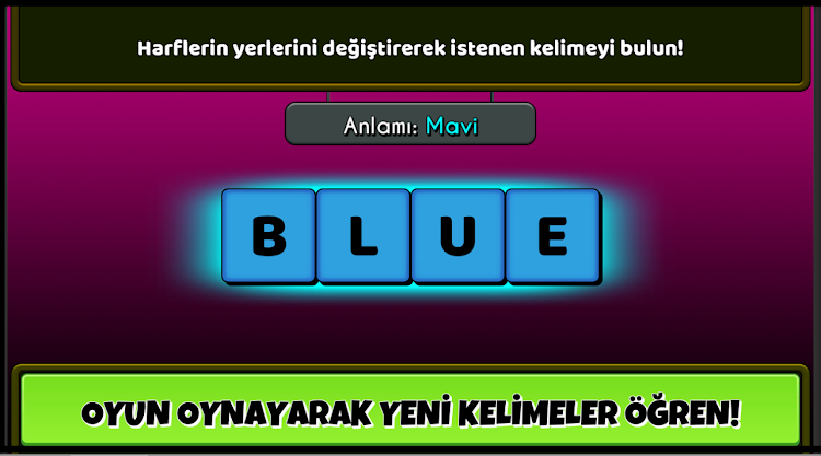 #3. İngilizce Kelime Oyunu (Android) By: Gusta Gaming