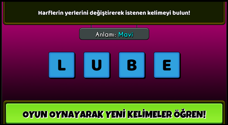 #9. İngilizce Kelime Oyunu (Android) By: Gusta Gaming