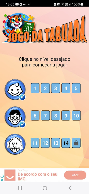 #5. Math Table Game (Android) By: Jurandir Oliveira