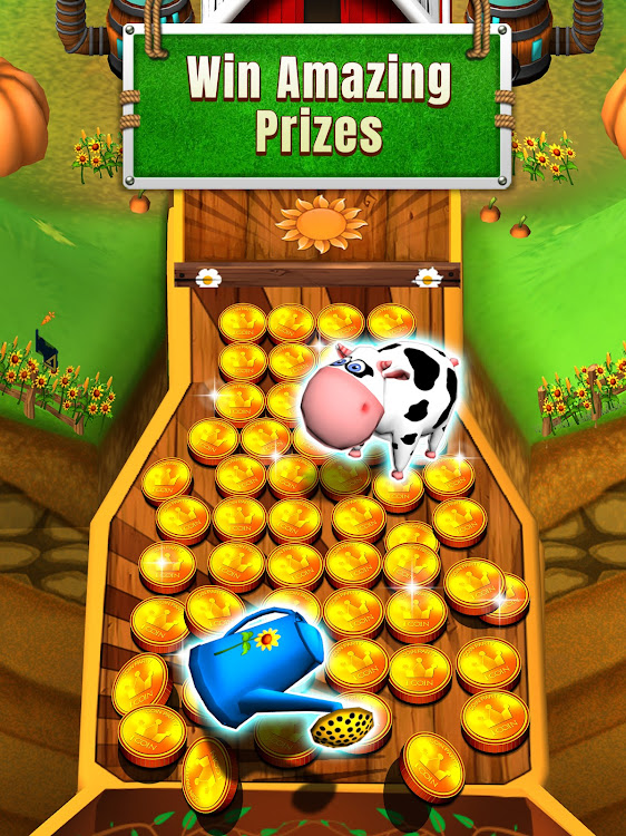 #7. Farm Flowers Coin Party Dozer (Android) By: Mindstorm Studios