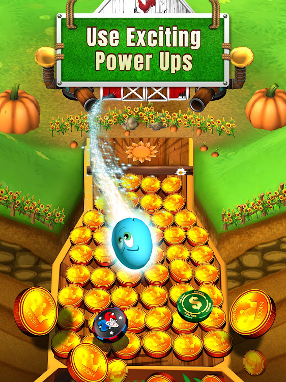 #9. Farm Flowers Coin Party Dozer (Android) By: Mindstorm Studios