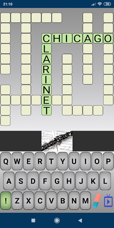 #6. Crossword With Pictures (Android) By: Radvent Solutions