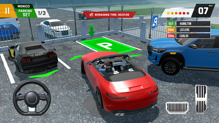 #3. Car Parking 3D : Parking Games (Android) By: Gamex Global