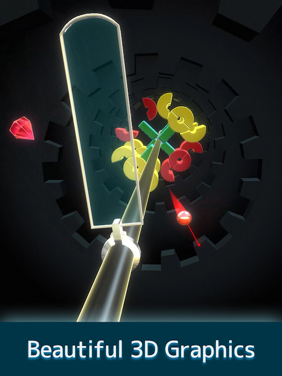 #10. Brick Breaker 3D in the Shaft (Android) By: Yabusaka Design