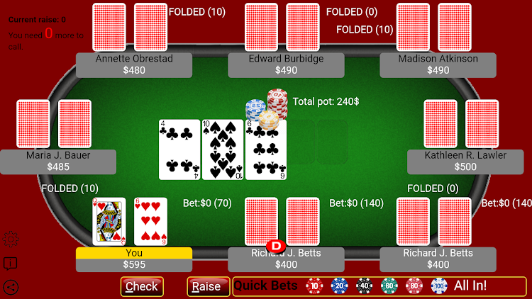 #4. Texas Holdem Poker - Casino (Android) By: GTSStar .co