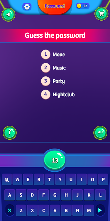 #3. Password Game - Party Games (Android) By: Xinora Technologies