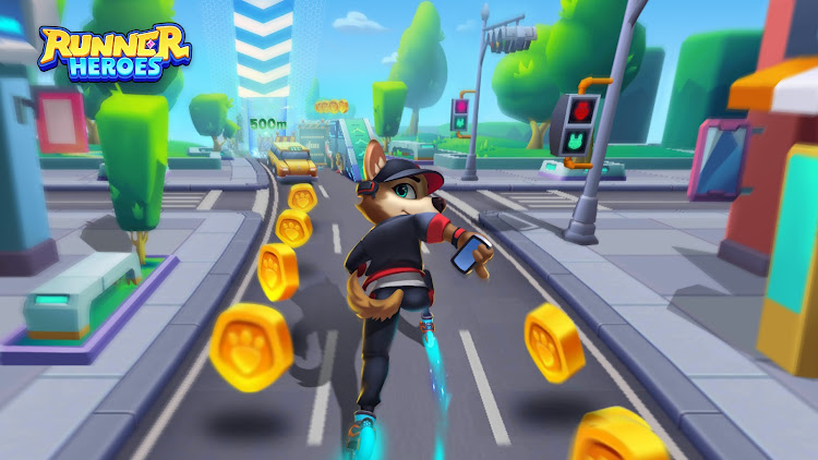 #6. Runner Heroes: Endless Skating (Android) By: IVYGAMES