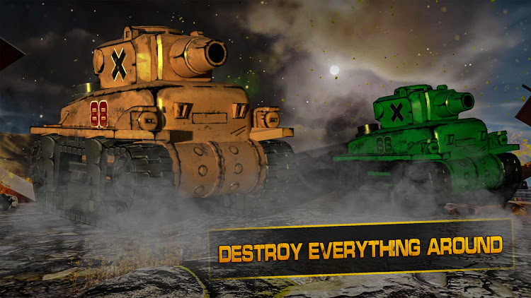 #4. Tank Chase - Mini Tank War (Android) By: GameSoft Solutions