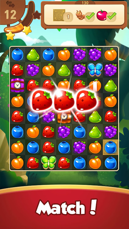 #8. Fruits Master - Match 3 (Android) By: SUPERBOX Inc