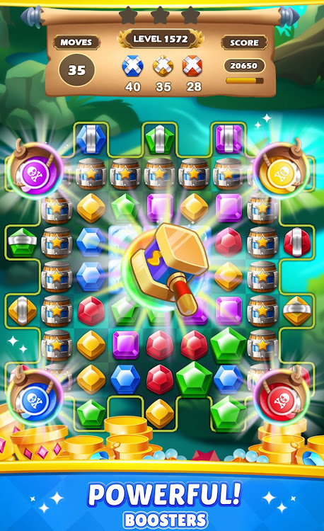 #2. Jewels Planet - Match 3 Games (Android) By: otto games