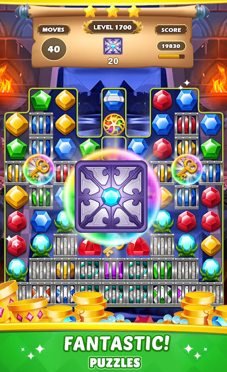 #4. Jewels Planet - Match 3 Games (Android) By: otto games