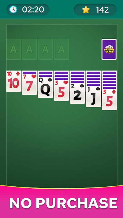 #3. Card Puzzle Solitaire (Android) By: NonStop Classics