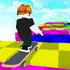 Skateboard Obby Racing Parkour icon