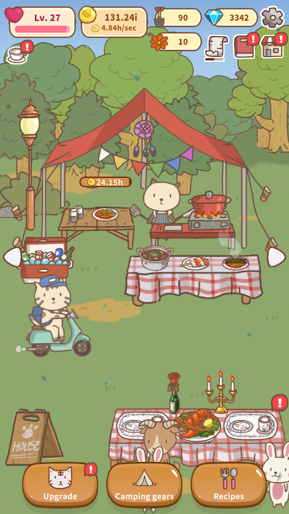 #5. Animal Camping: Idle Camp (Android) By: Buildup Studio