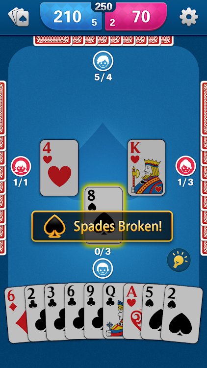 #5. Spades: Classic Card Game (Android) By: Card Games, Inc