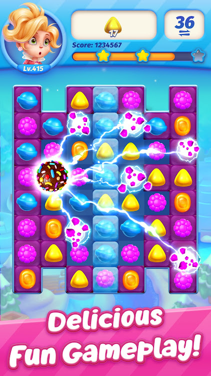 #9. Sweets Match (Android) By: 707 INTERACTIVE: Fun Epic Casual Games