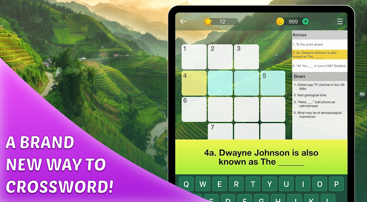 #7. Crossword Puzzle Explorer (Android) By: PlaySimple Games