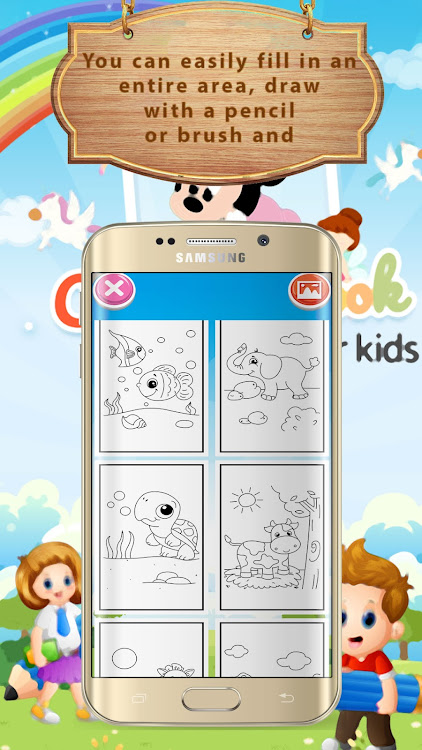 #4. Kids Coloring Books (Android) By: siadapps