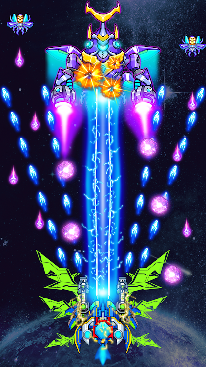 #3. Galaxy Attack: Space Battle (Android) By: Rainbow 5s Ltd